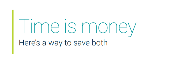 Time Is Money How to Save Both